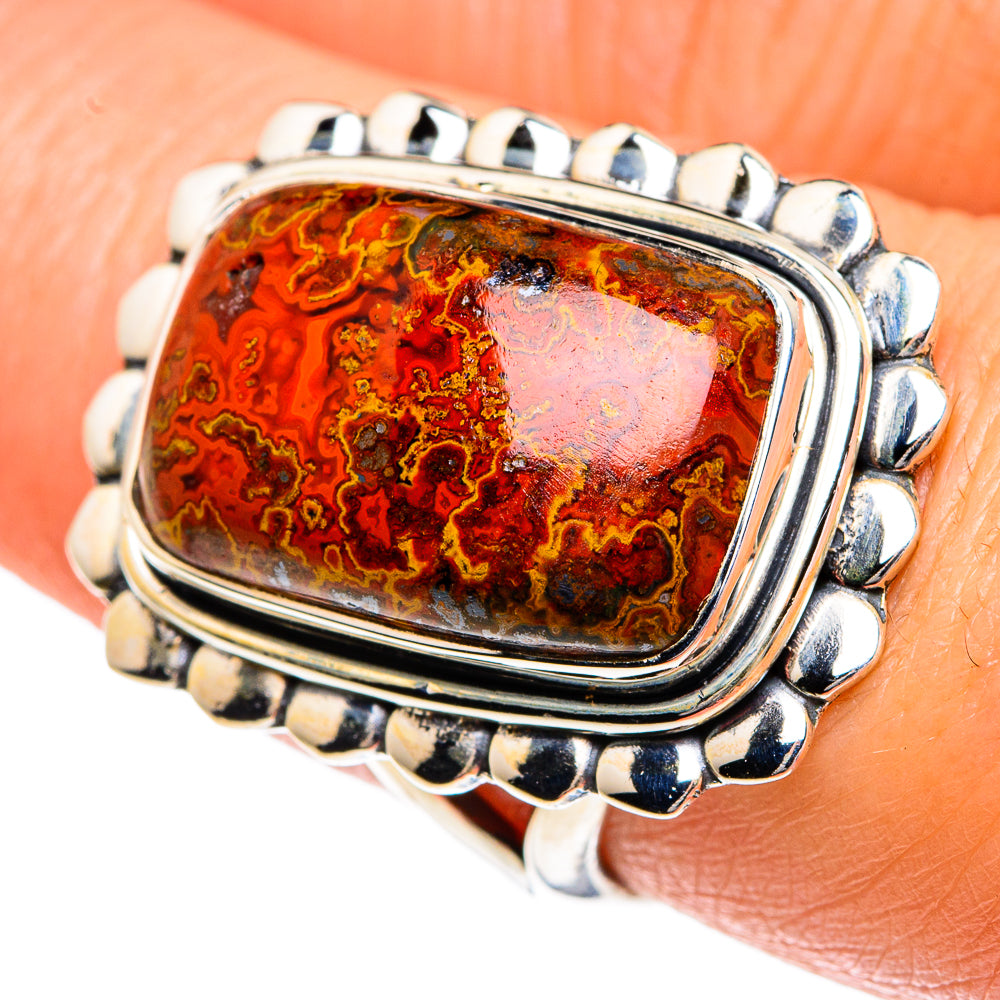 Moroccan Agate Rings handcrafted by Ana Silver Co - RING82739