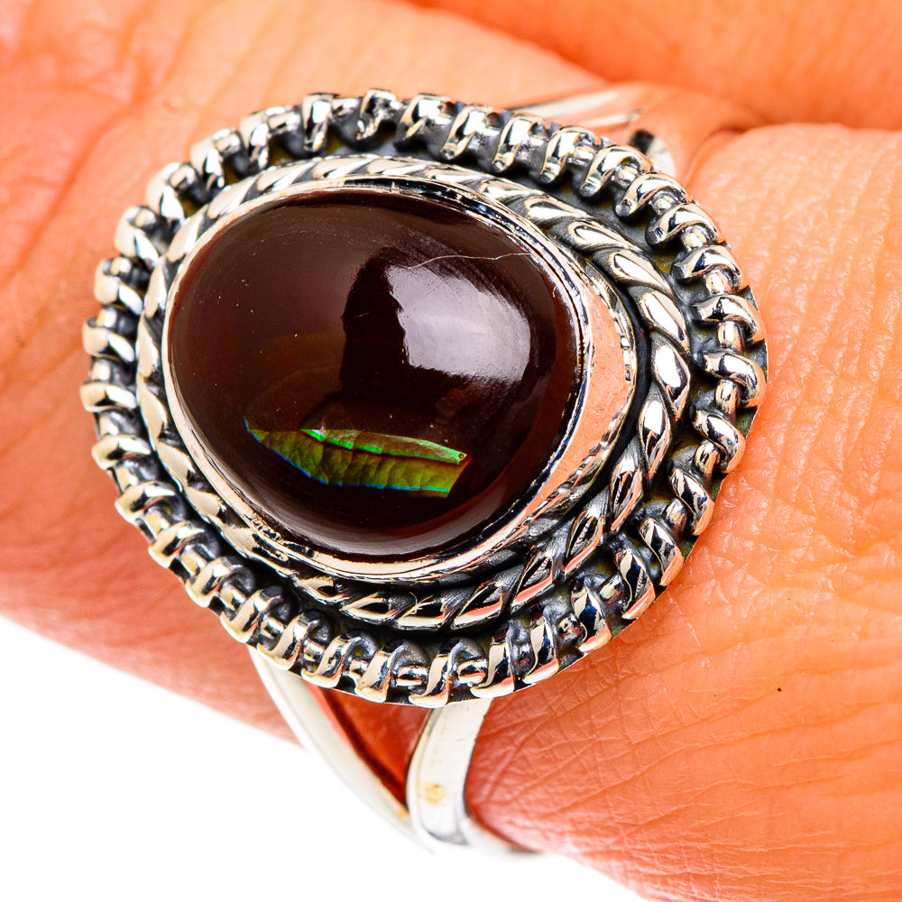 Mexican Fire Agate Rings handcrafted by Ana Silver Co - RING82741