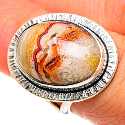 Laguna Lace Agate Rings handcrafted by Ana Silver Co - RING82742