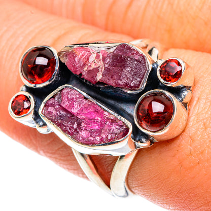 Pink Tourmaline Rings handcrafted by Ana Silver Co - RING82743