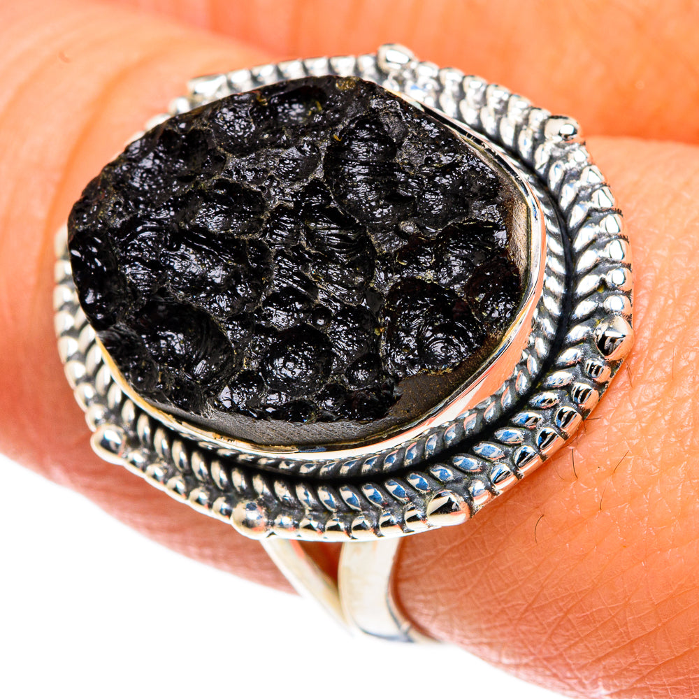 Tektite Rings handcrafted by Ana Silver Co - RING82748
