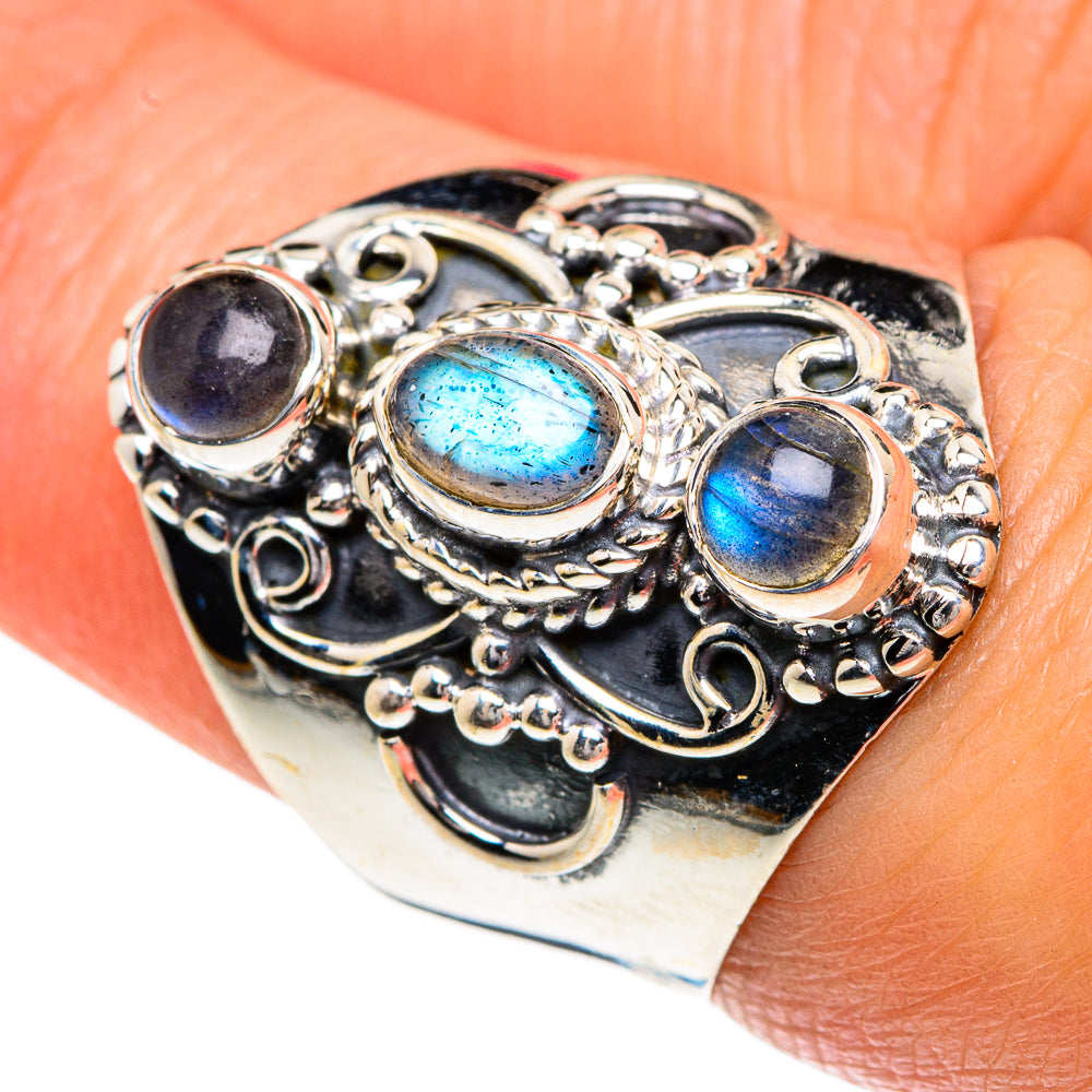 Labradorite Rings handcrafted by Ana Silver Co - RING82761