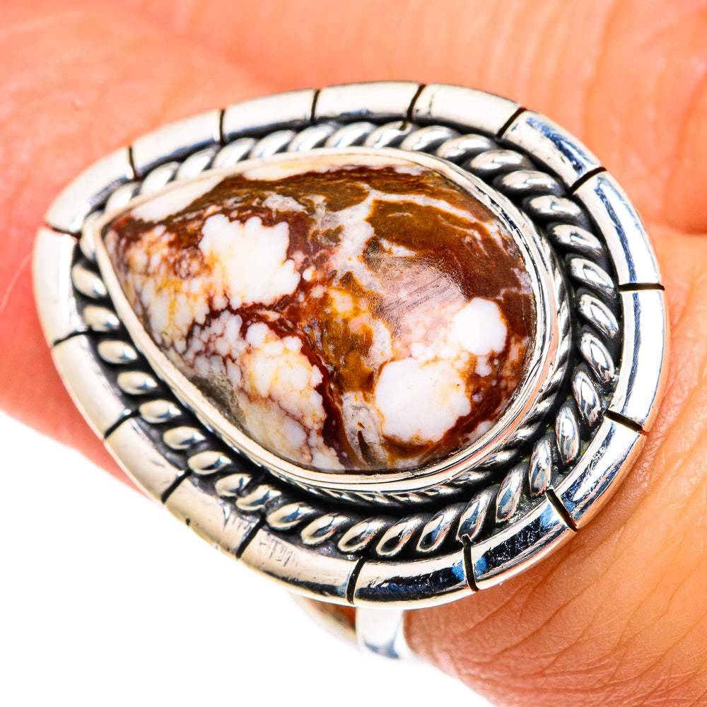 Peanut Wood Jasper Rings handcrafted by Ana Silver Co - RING82767