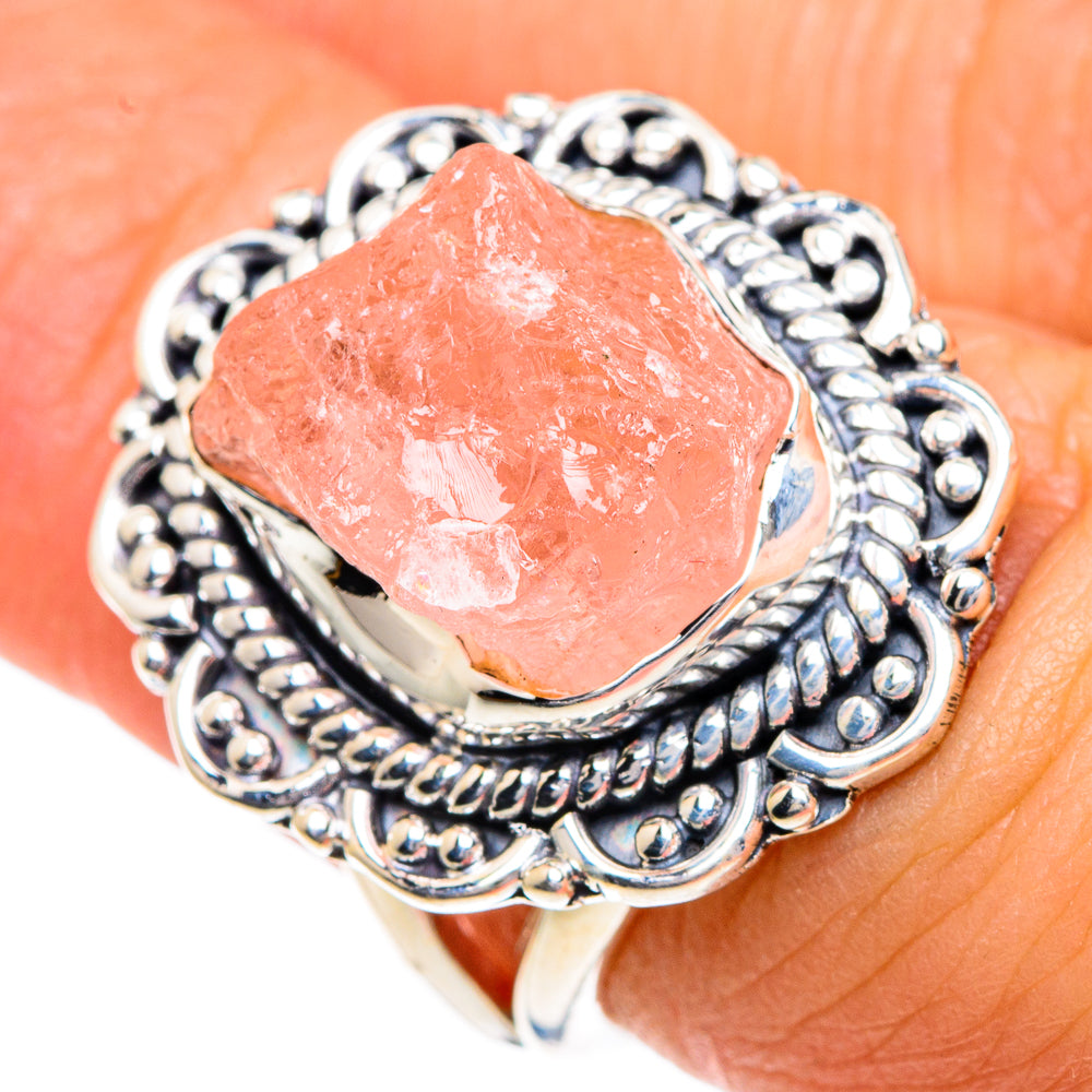 Rose Quartz Rings handcrafted by Ana Silver Co - RING82769