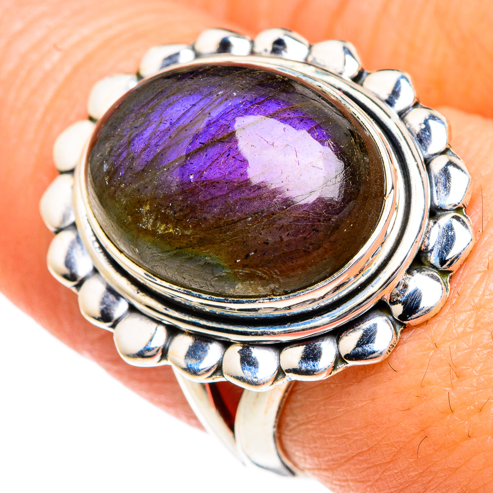 Labradorite Rings handcrafted by Ana Silver Co - RING82771