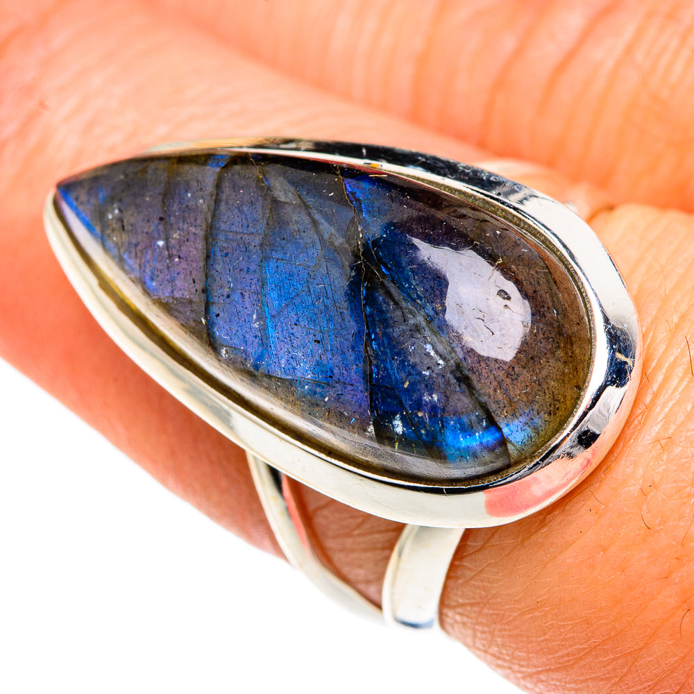 Labradorite Rings handcrafted by Ana Silver Co - RING82788