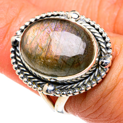 Labradorite Rings handcrafted by Ana Silver Co - RING82798