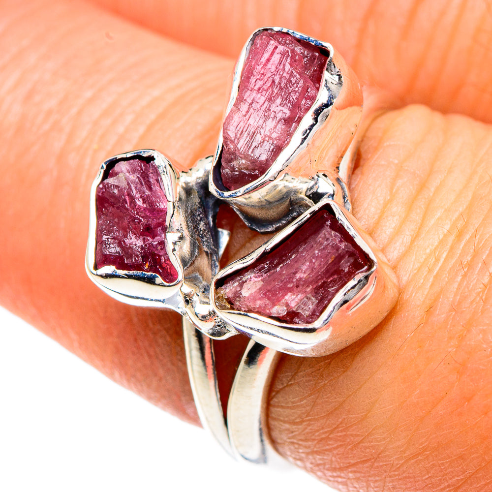 Pink Tourmaline Rings handcrafted by Ana Silver Co - RING82805