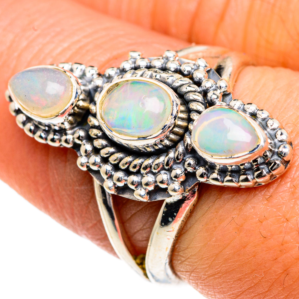 Ethiopian Opal Rings handcrafted by Ana Silver Co - RING82815
