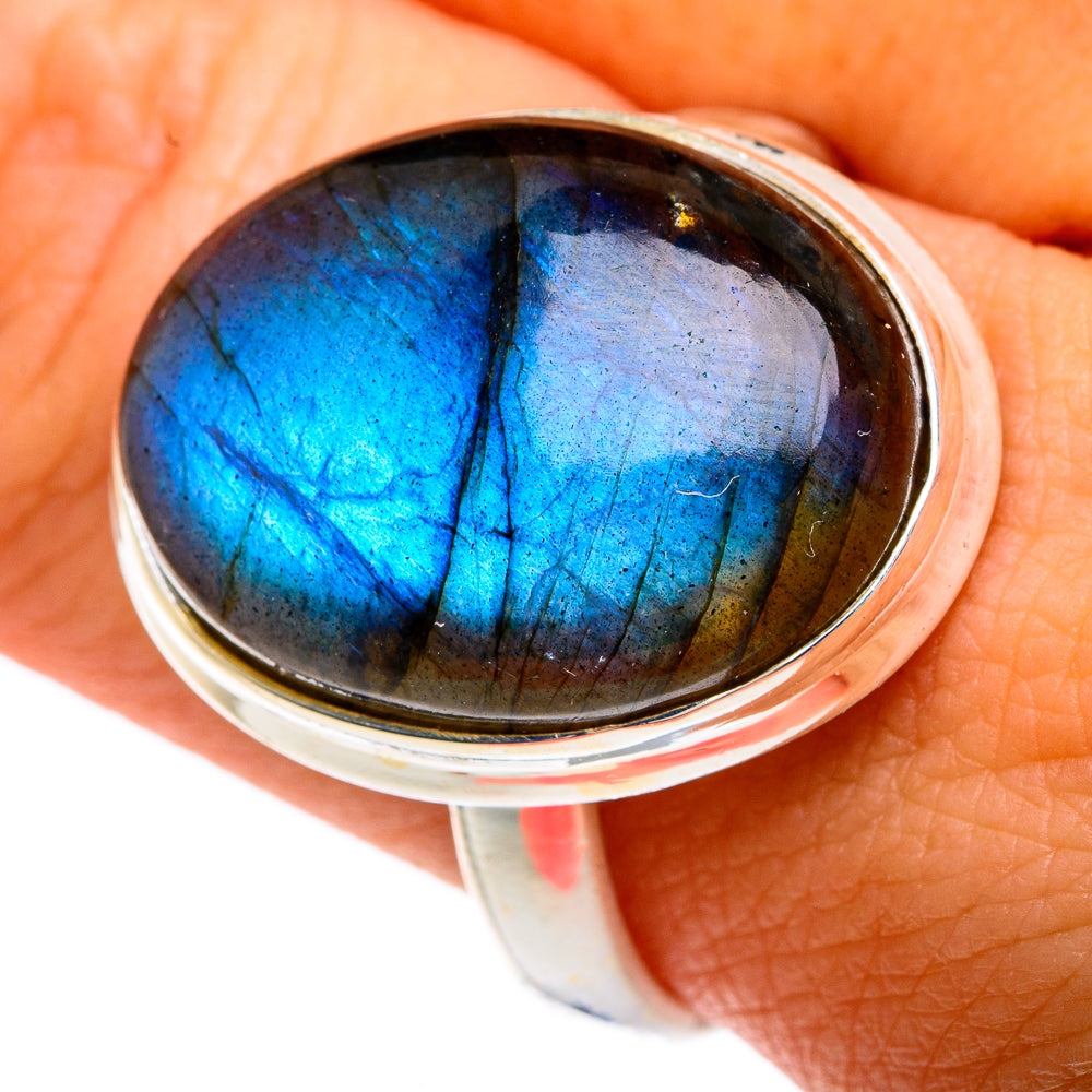 Labradorite Rings handcrafted by Ana Silver Co - RING82816