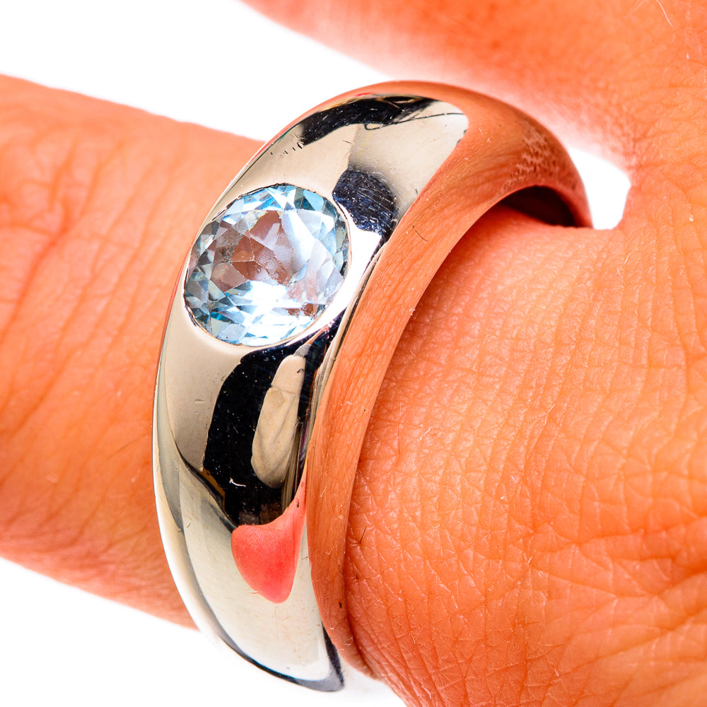 Blue Topaz Rings handcrafted by Ana Silver Co - RING82819