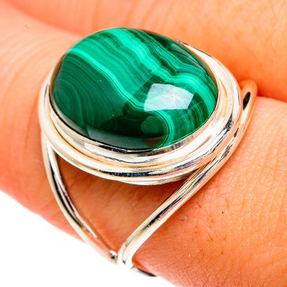 Malachite Rings handcrafted by Ana Silver Co - RING82822