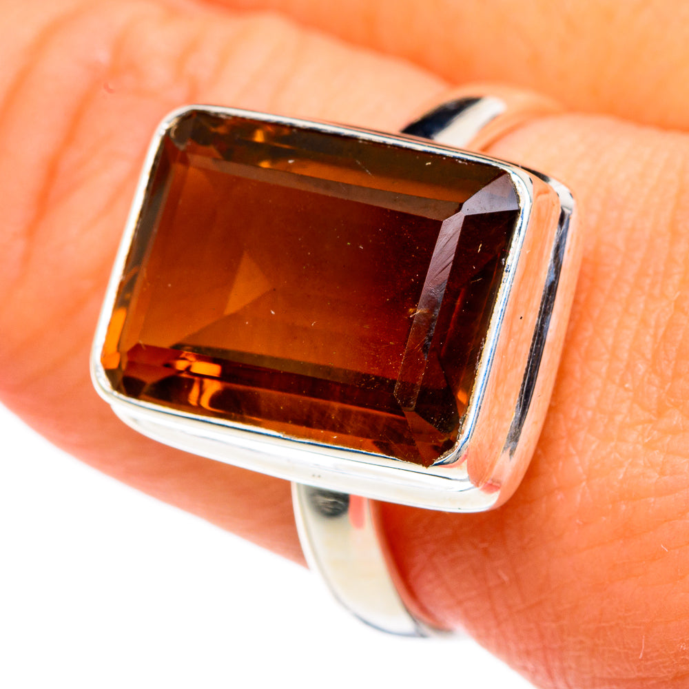 Mandarin Citrine Rings handcrafted by Ana Silver Co - RING82825