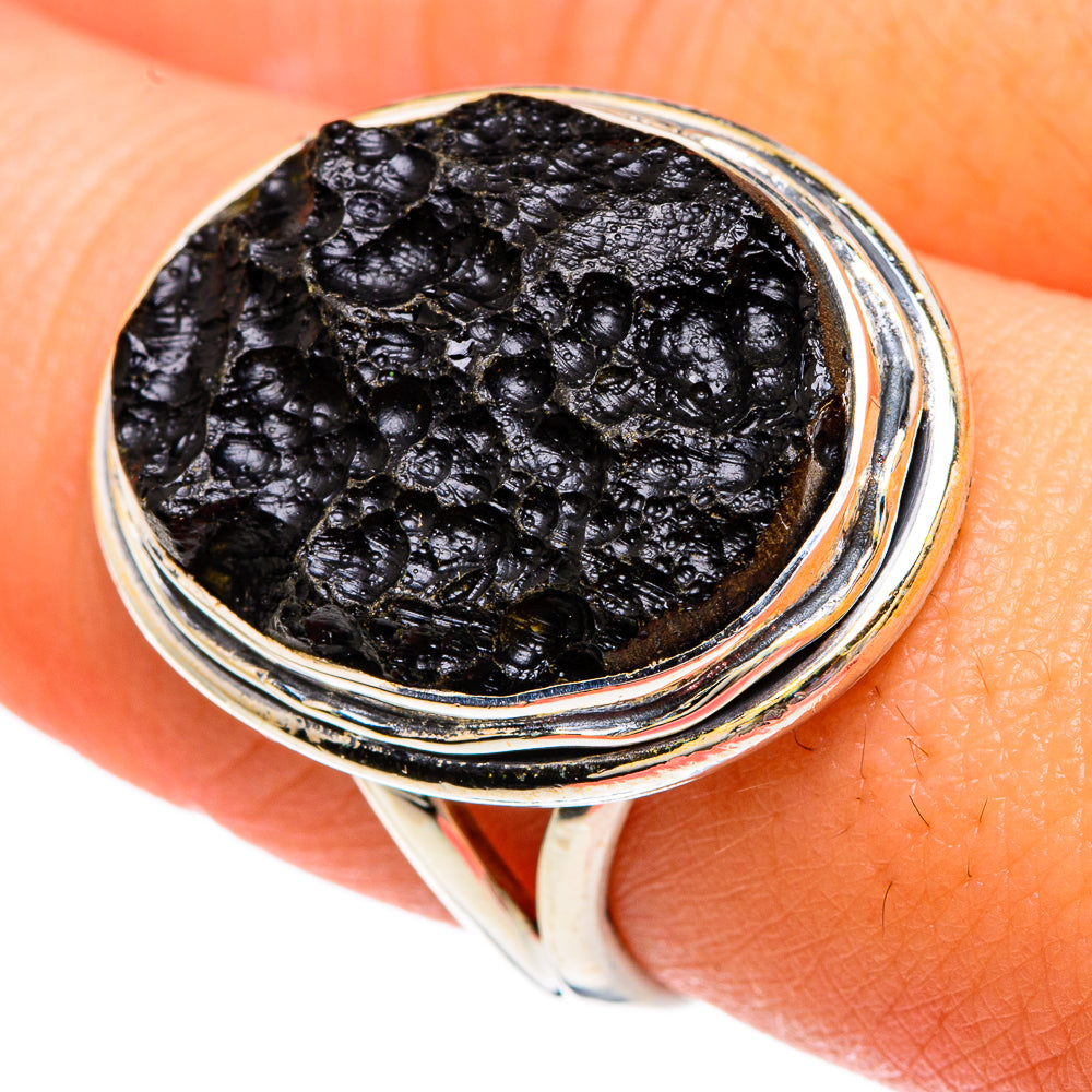 Tektite Rings handcrafted by Ana Silver Co - RING82834