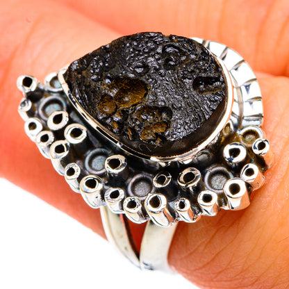 Tektite Rings handcrafted by Ana Silver Co - RING82835