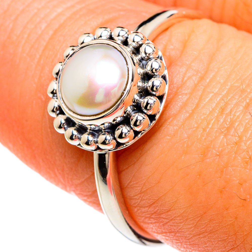 Cultured Pearl Rings handcrafted by Ana Silver Co - RING82837