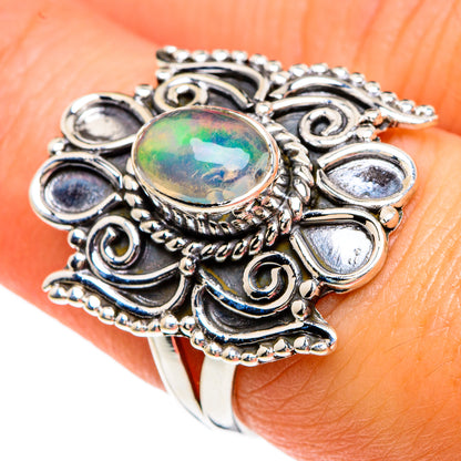 Ethiopian Opal Rings handcrafted by Ana Silver Co - RING82840