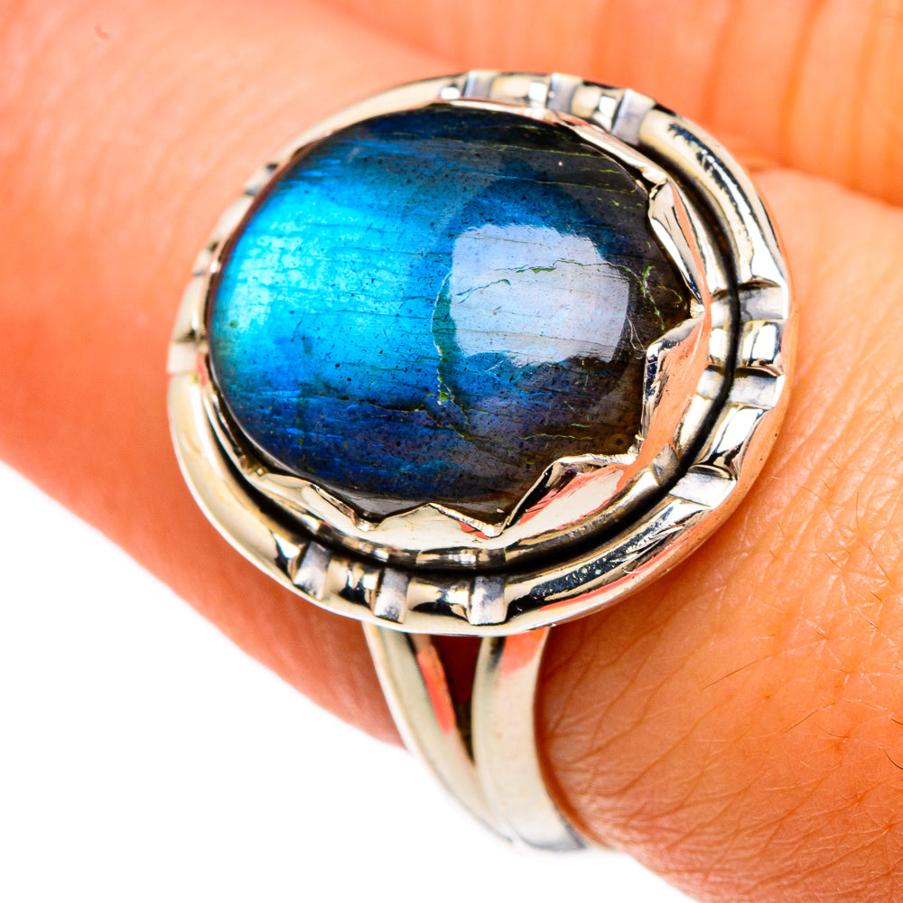 Labradorite Rings handcrafted by Ana Silver Co - RING82846