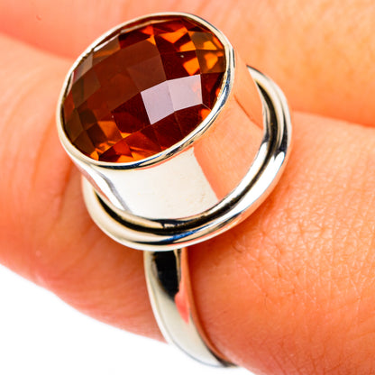 Mandarin Citrine Rings handcrafted by Ana Silver Co - RING82853