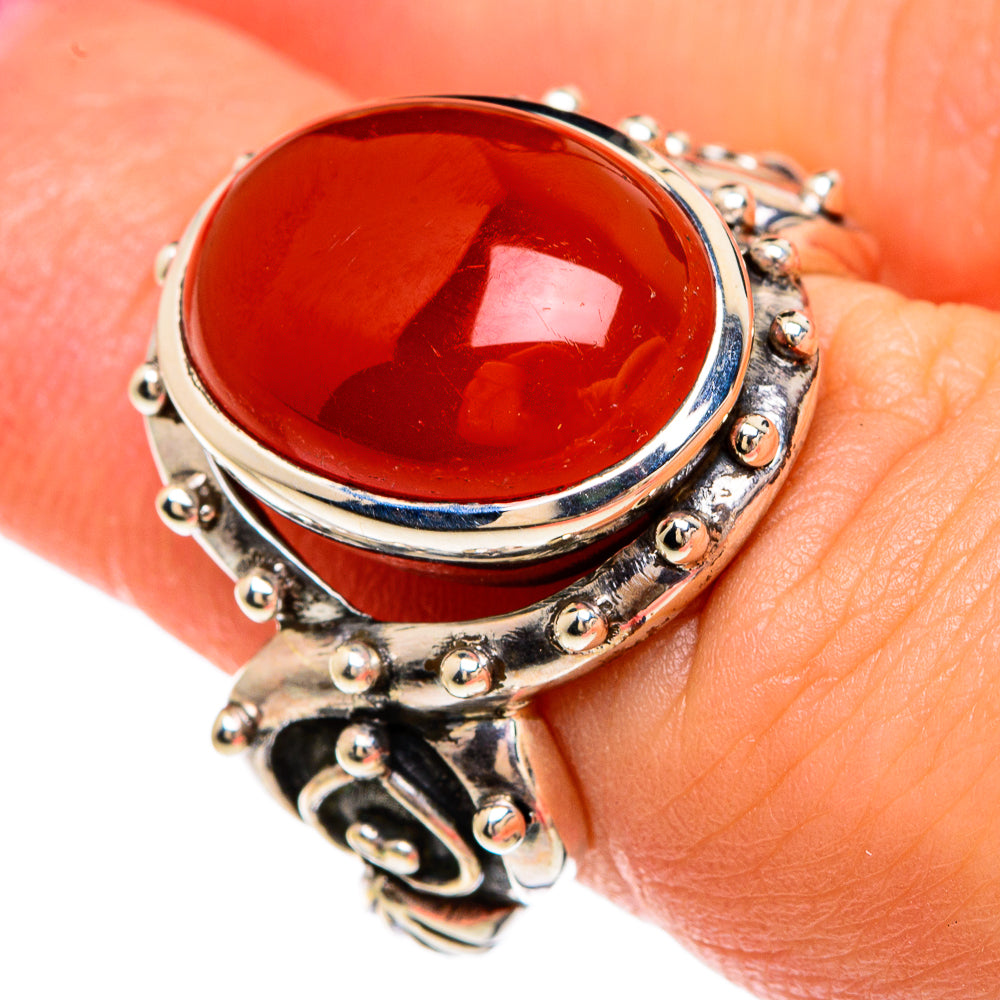 Carnelian Rings handcrafted by Ana Silver Co - RING82854