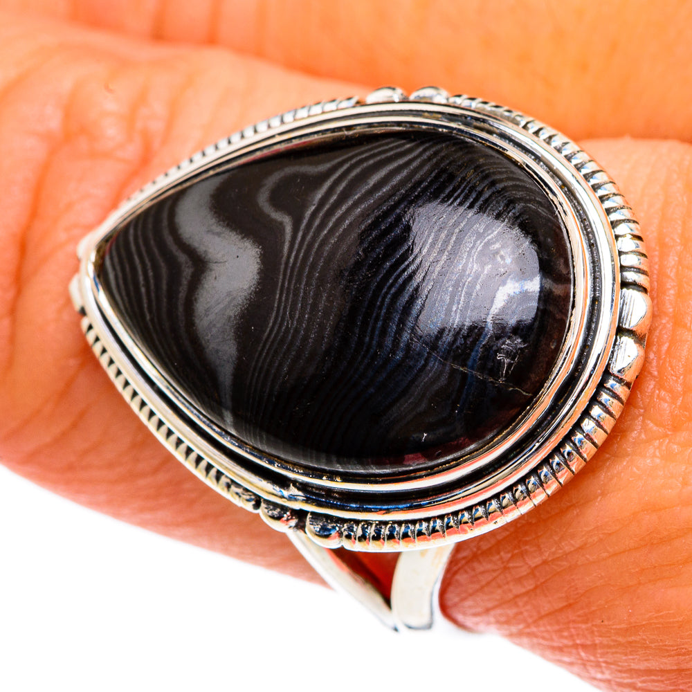 Psilomelane Rings handcrafted by Ana Silver Co - RING82859