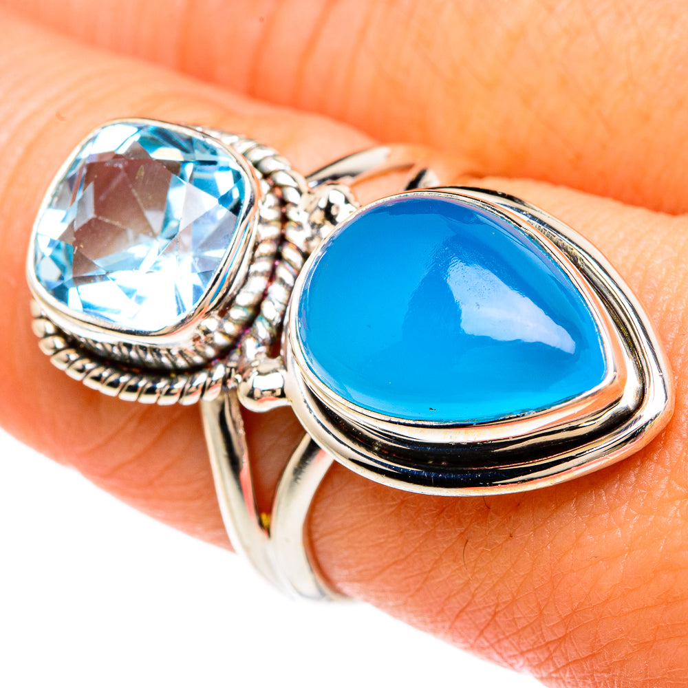 Chalcedony Rings handcrafted by Ana Silver Co - RING82870