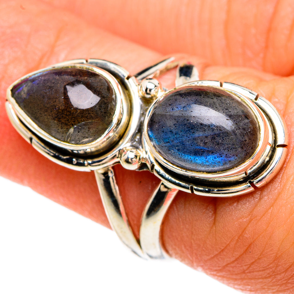 Labradorite Rings handcrafted by Ana Silver Co - RING82871