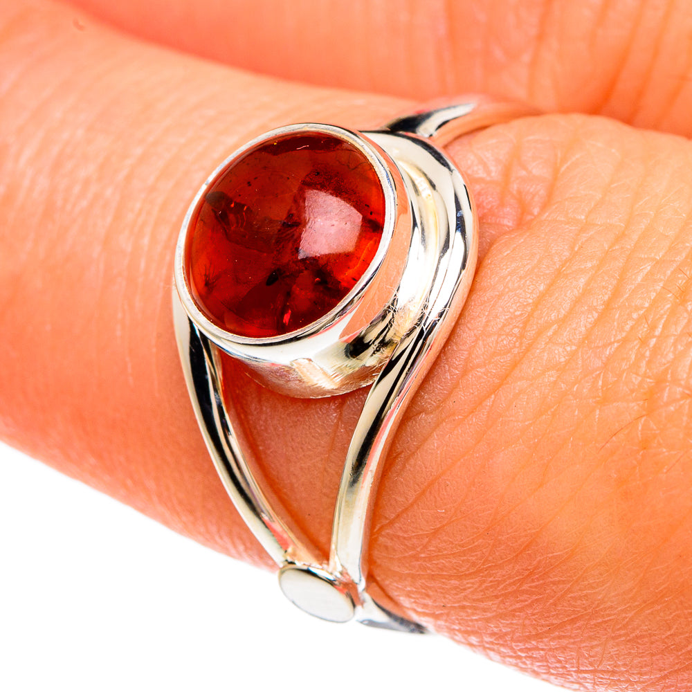 Baltic Amber Rings handcrafted by Ana Silver Co - RING82878