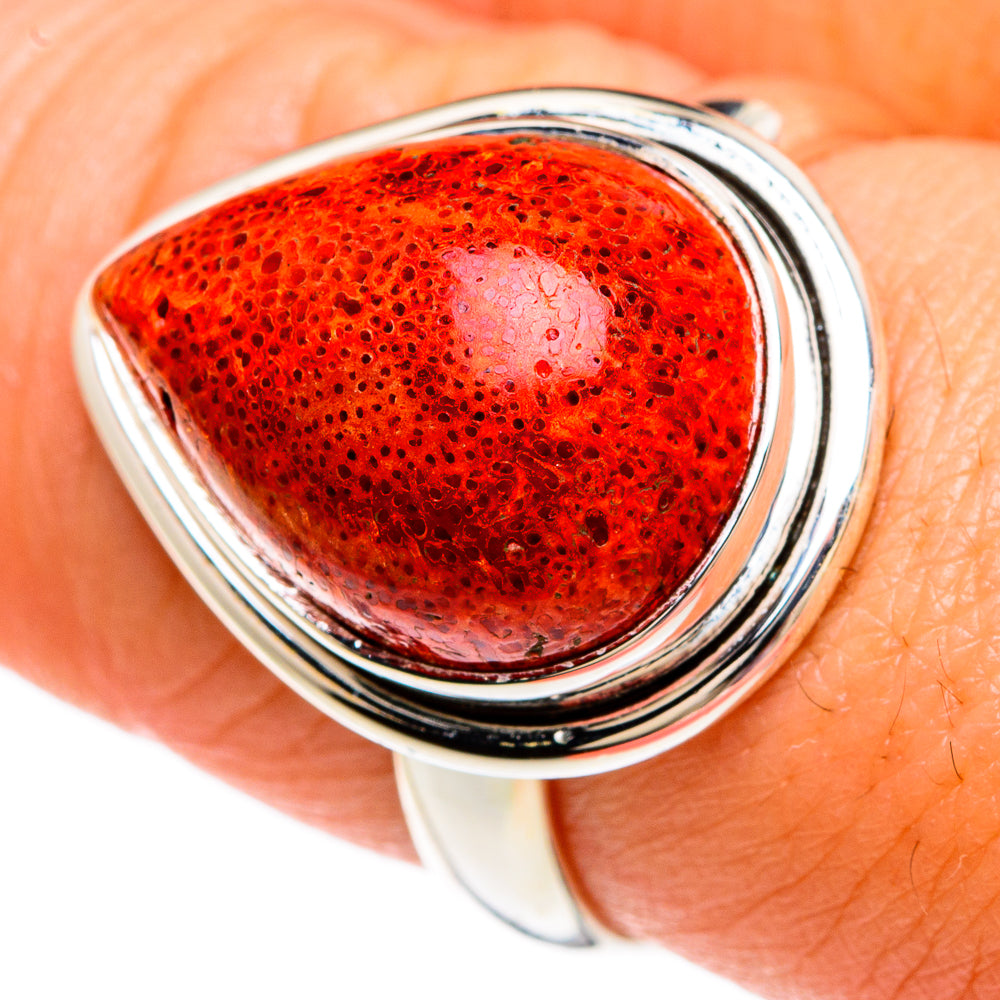 Sponge Coral Rings handcrafted by Ana Silver Co - RING82879