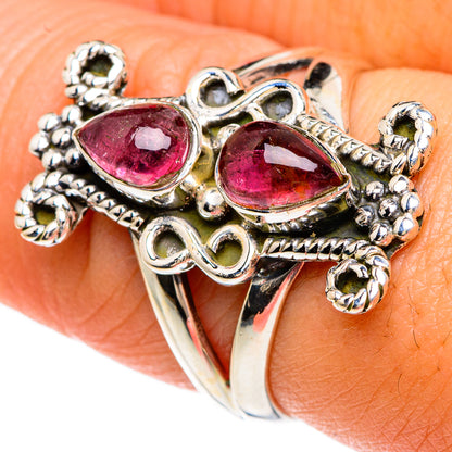 Pink Tourmaline Rings handcrafted by Ana Silver Co - RING82881
