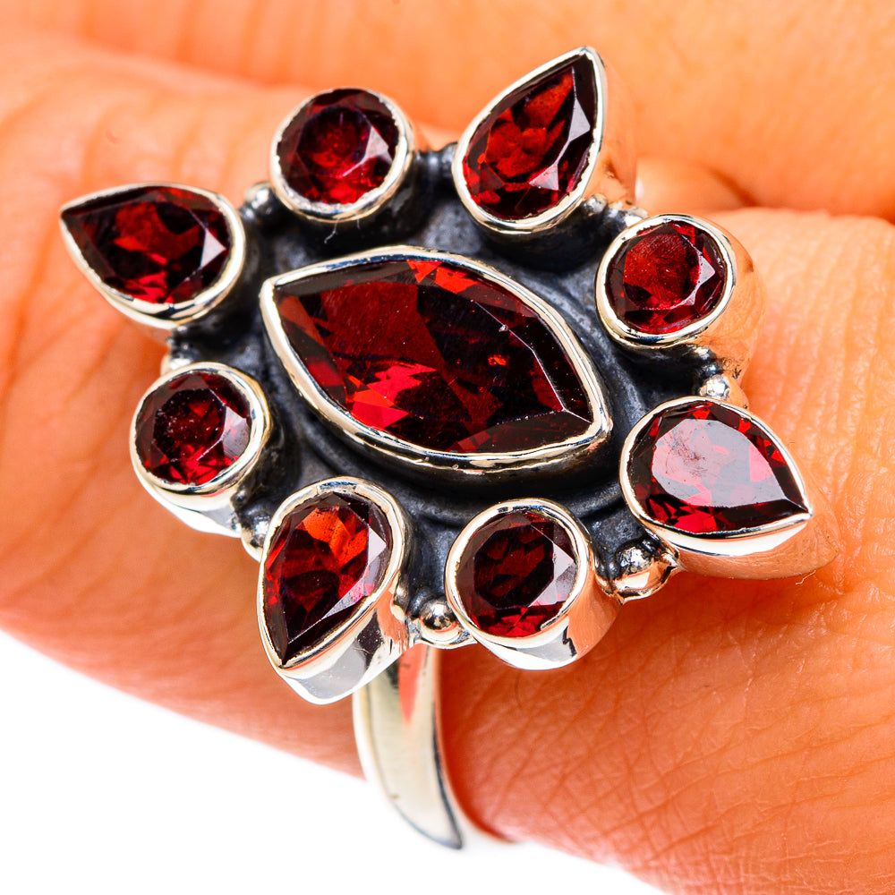 Garnet Rings handcrafted by Ana Silver Co - RING82883