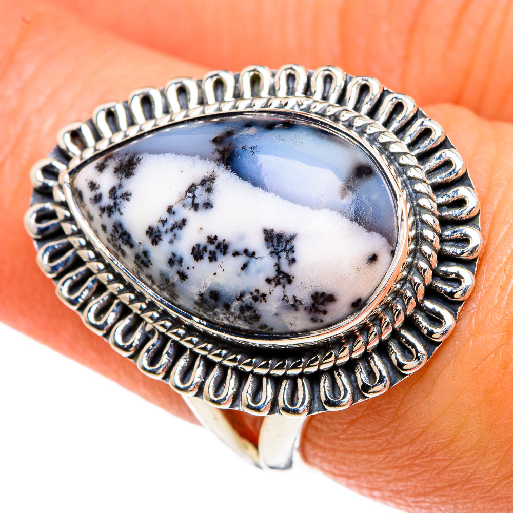 Dendritic Opal Rings handcrafted by Ana Silver Co - RING82890