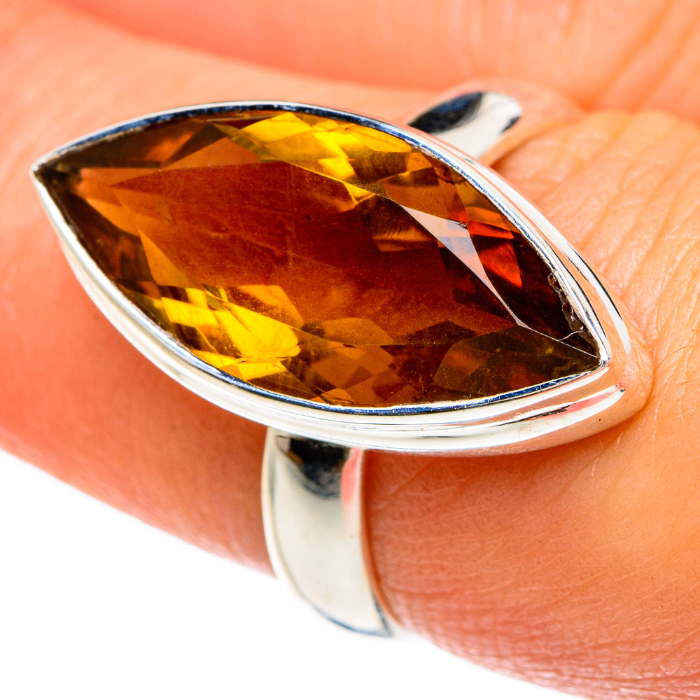 Mandarin Citrine Rings handcrafted by Ana Silver Co - RING82907