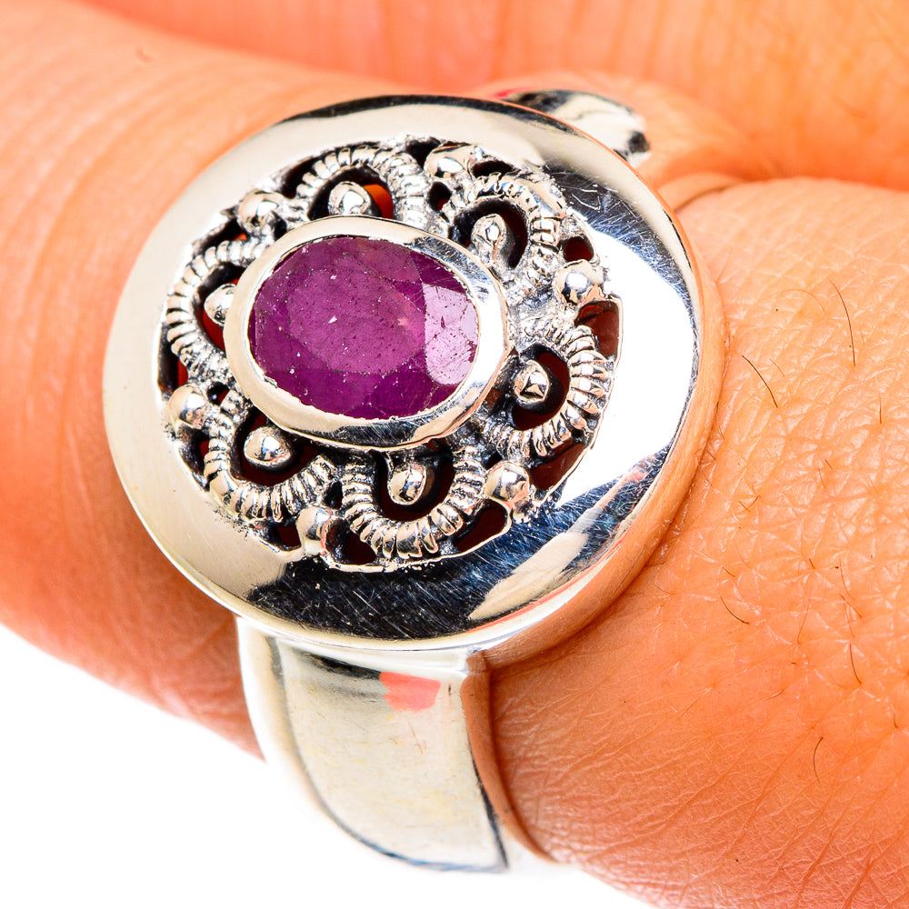 Ruby Rings handcrafted by Ana Silver Co - RING82915
