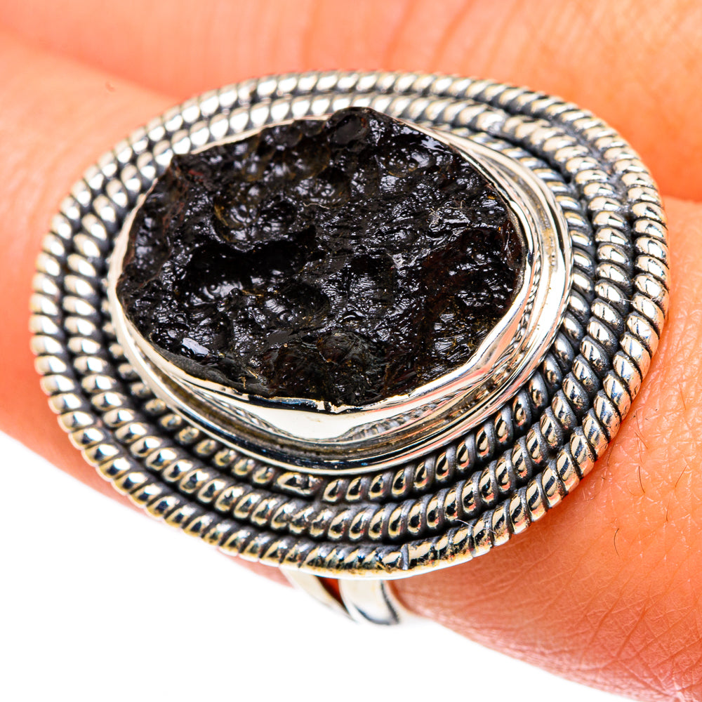 Tektite Rings handcrafted by Ana Silver Co - RING82921