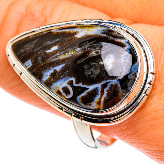 Turkish Tube Agate Rings handcrafted by Ana Silver Co - RING82922