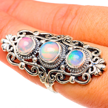 Ethiopian Opal Rings handcrafted by Ana Silver Co - RING82932