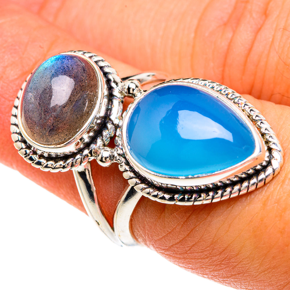 Chrysocolla Rings handcrafted by Ana Silver Co - RING82939