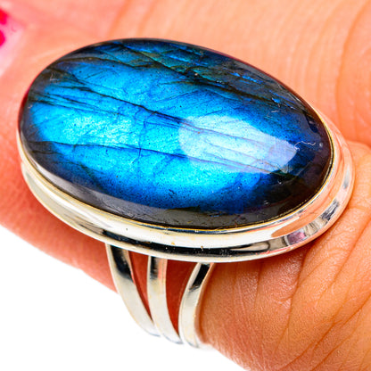 Labradorite Rings handcrafted by Ana Silver Co - RING82943