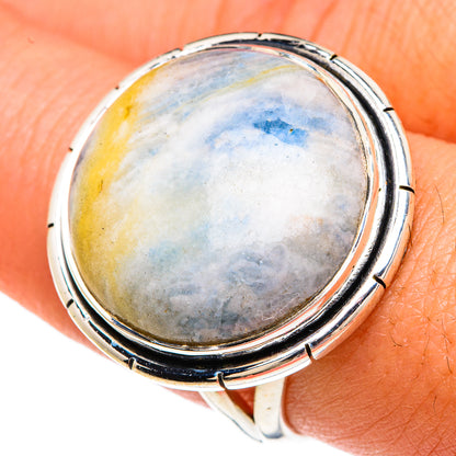Blue Scheelite Rings handcrafted by Ana Silver Co - RING82948