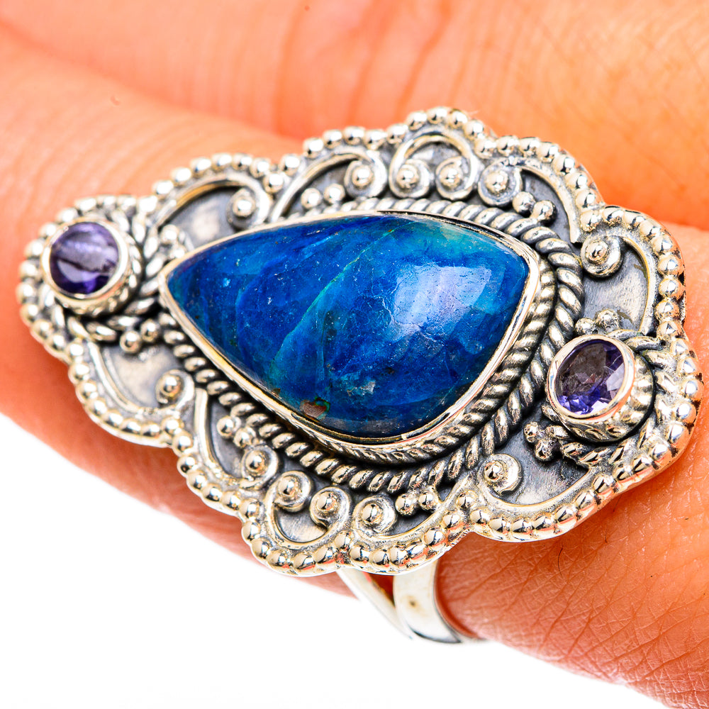 Chrysocolla Rings handcrafted by Ana Silver Co - RING82950