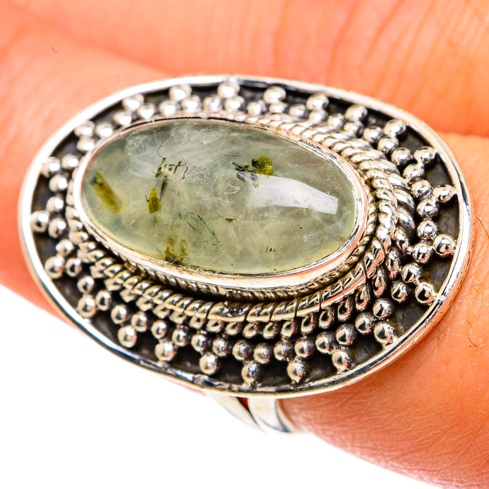 Prehnite Rings handcrafted by Ana Silver Co - RING82952