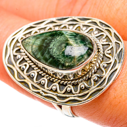 Seraphinite Rings handcrafted by Ana Silver Co - RING82953