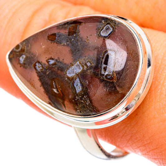 Turkish Tube Agate Rings handcrafted by Ana Silver Co - RING82955