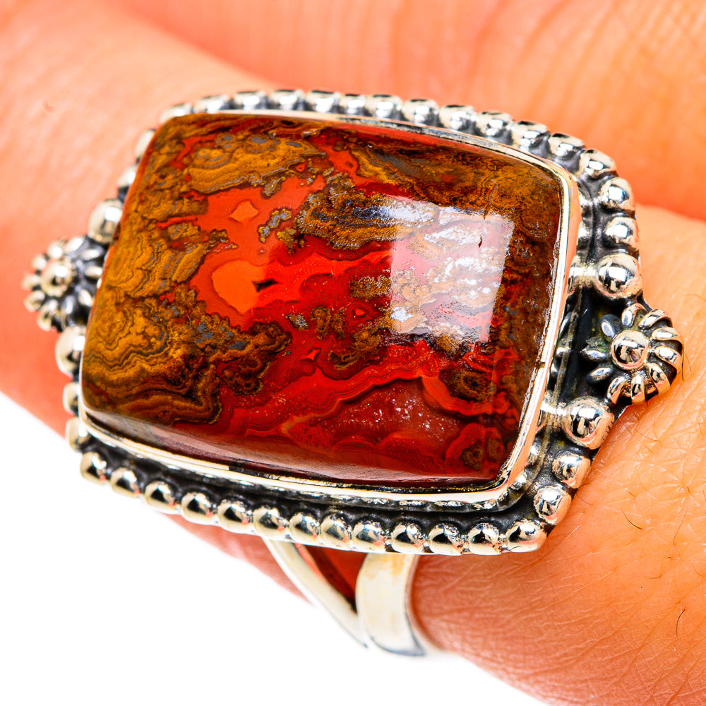 Moroccan Agate Rings handcrafted by Ana Silver Co - RING82956