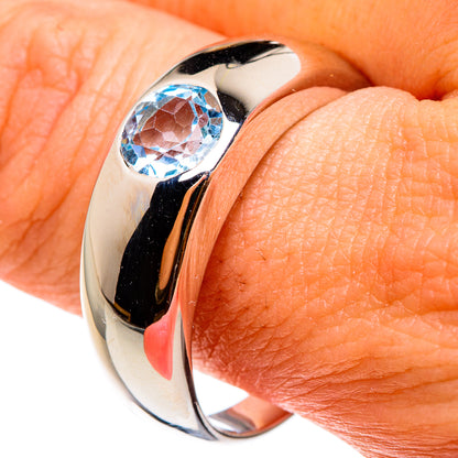Blue Topaz Rings handcrafted by Ana Silver Co - RING82968
