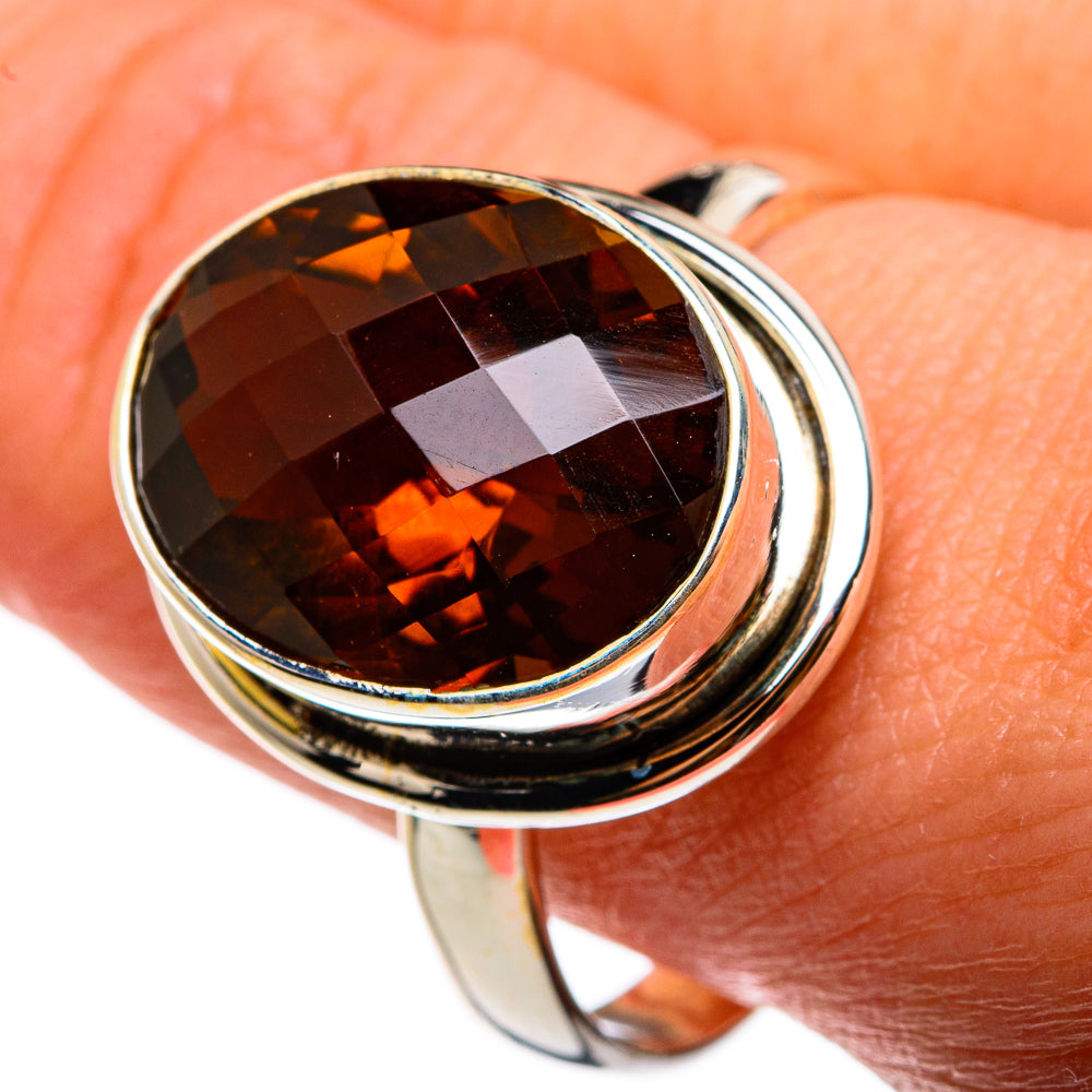 Mandarin Citrine Rings handcrafted by Ana Silver Co - RING82977