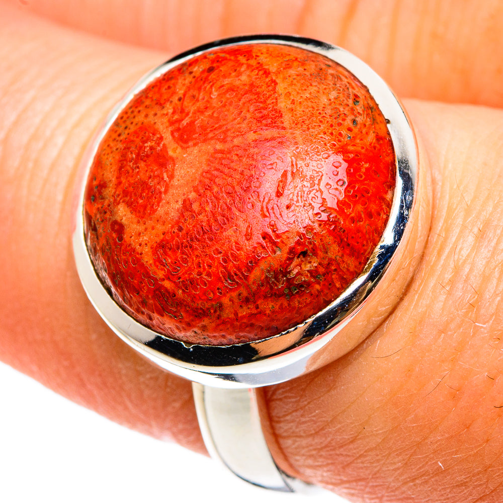 Sponge Coral Rings handcrafted by Ana Silver Co - RING82979