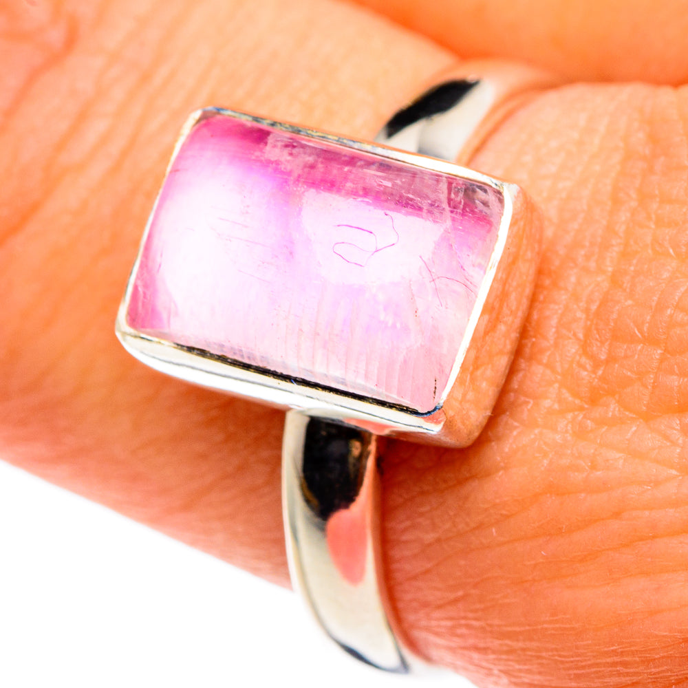 Pink Moonstone Rings handcrafted by Ana Silver Co - RING82982