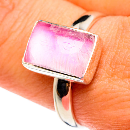 Pink Moonstone Rings handcrafted by Ana Silver Co - RING82982